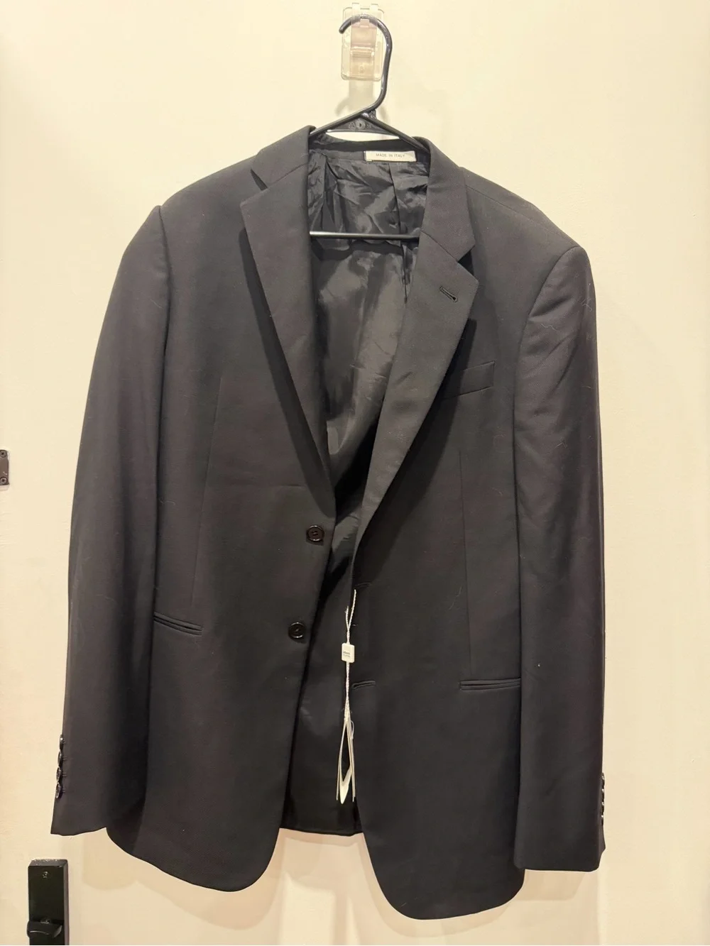 Armani Collezioni Men's Black Two-Button Sport Coat